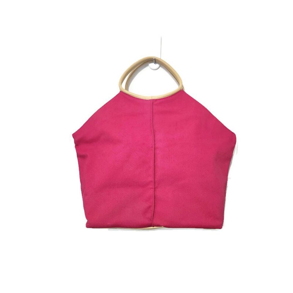 Victoria's Secret Women's Pink Cotton Canvas Tote